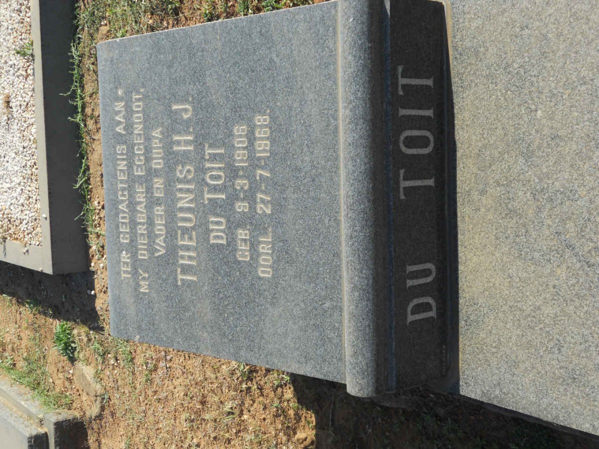 TOIT Theunis H.J., du 1906-1968