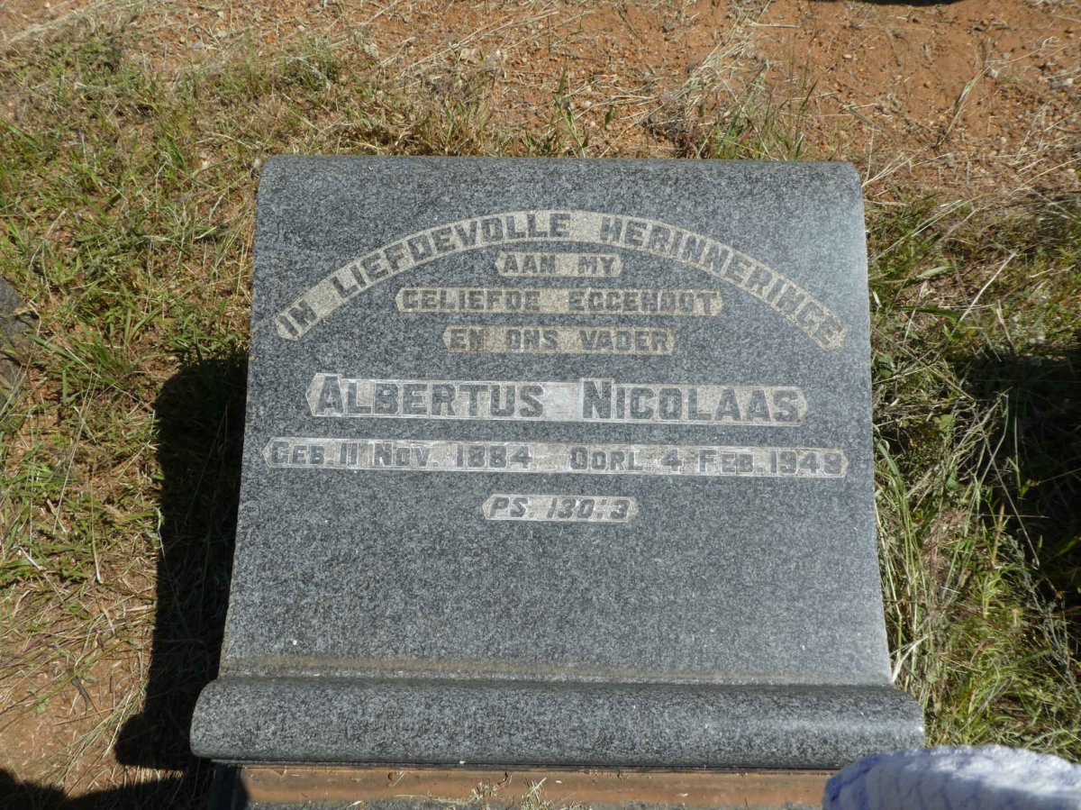 TOIT Albertus Nicolaas, du 1884-1948