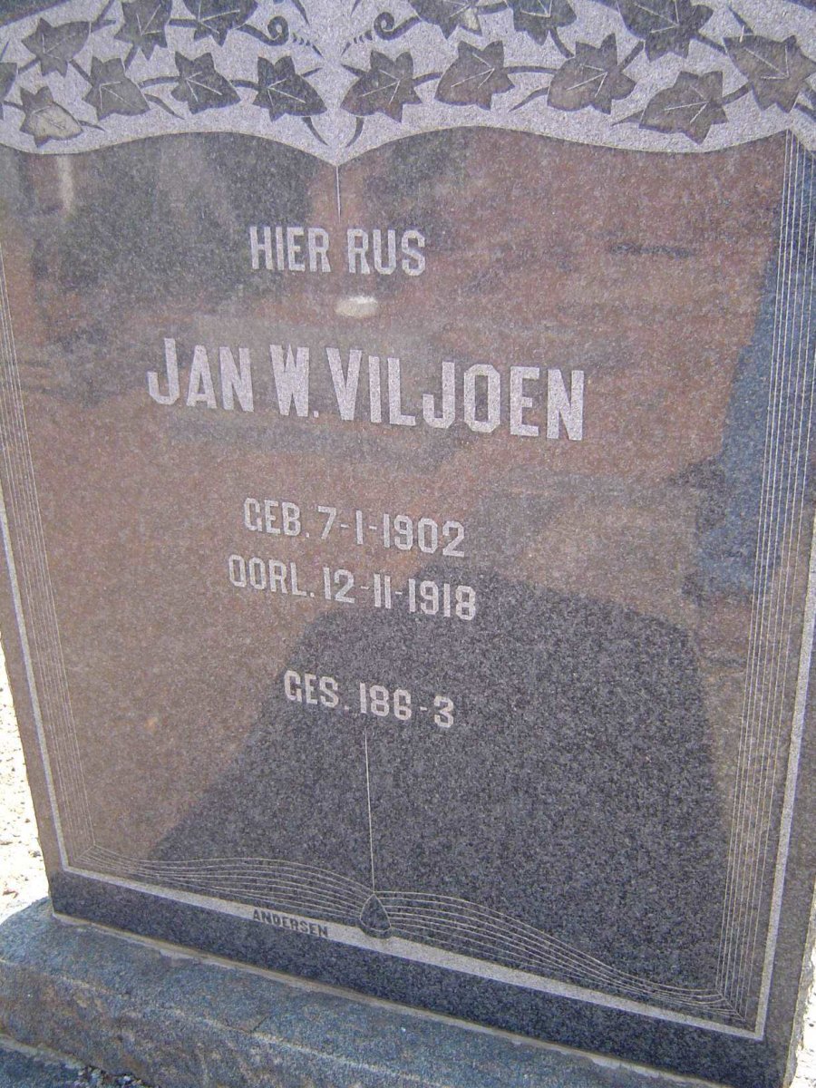 VILJOEN Jan W. 1902-1918
