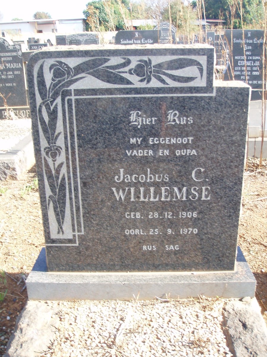 WILLEMSE Jacobus C. 1906-1970