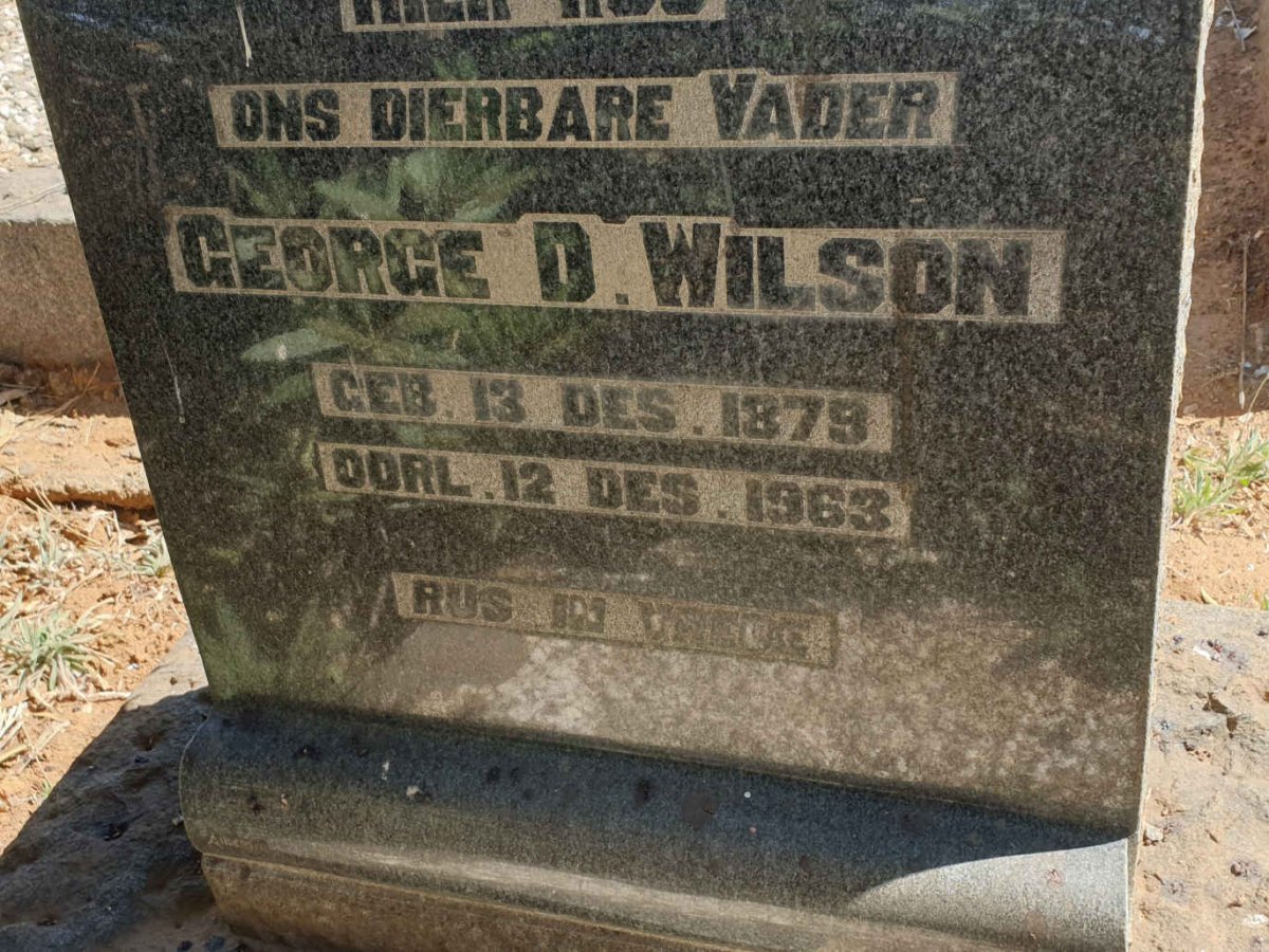 WILSON George D. 1879-1963