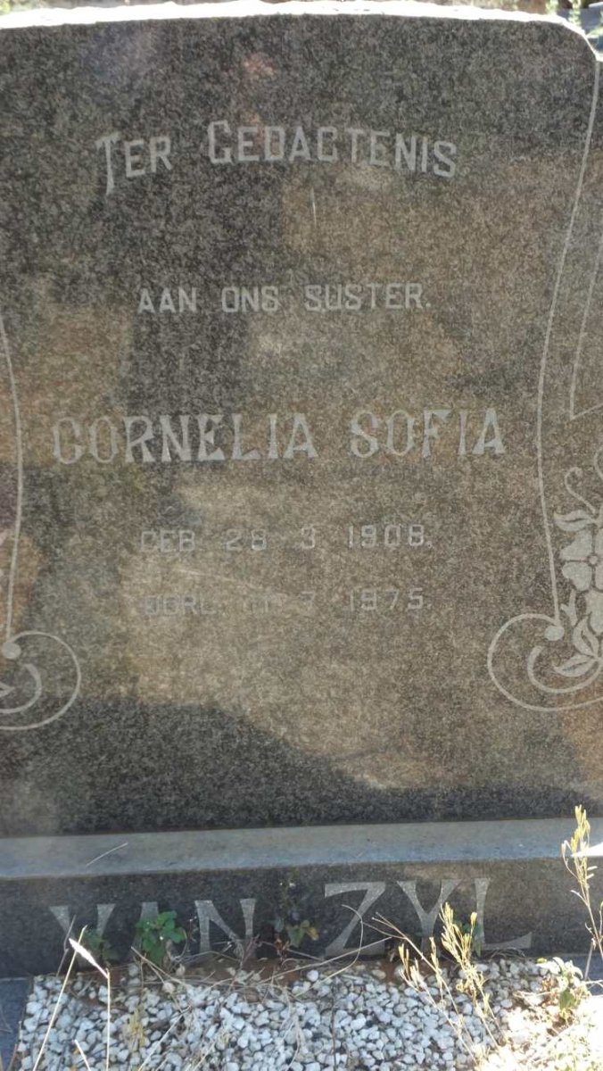 ZYL Cornelia Sofia, van 1908-1975