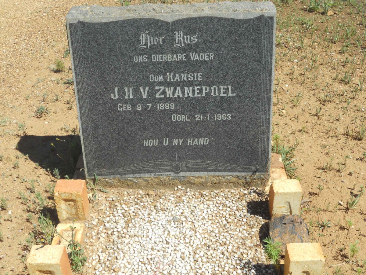 ZWANEPOEL J.H.V. 1889-1963