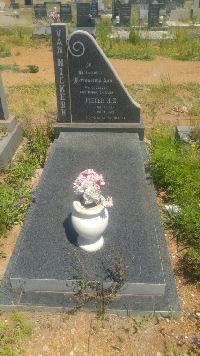 NIEKERK Pieter H.D., van 1924-1978