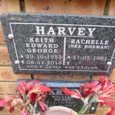 HARVEY Keith Edward George 1955-2016 & Rachelle BOSMAN 1961- 