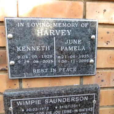 HARVEY Kenneth 1929-2015 & June Pamela 1935-2006