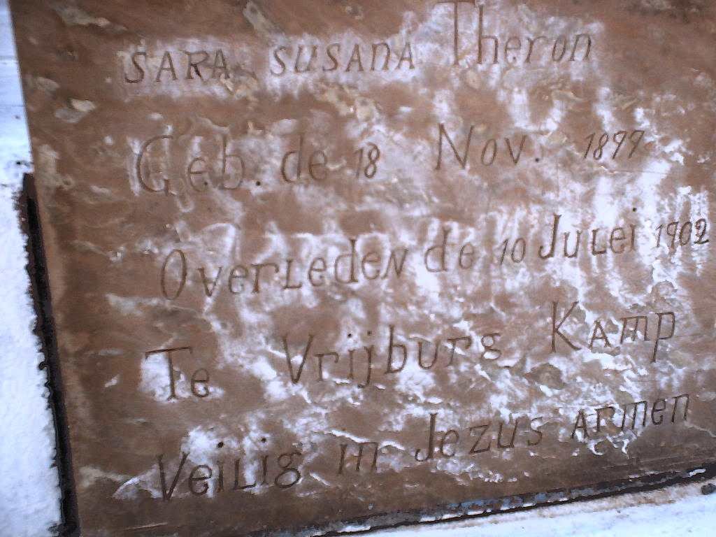 THERON Sara Susana 1899-1902