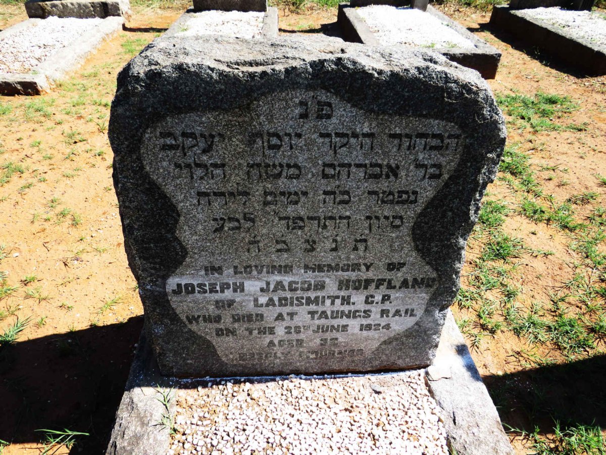 HOFFLAND Joseph Jacob -1924