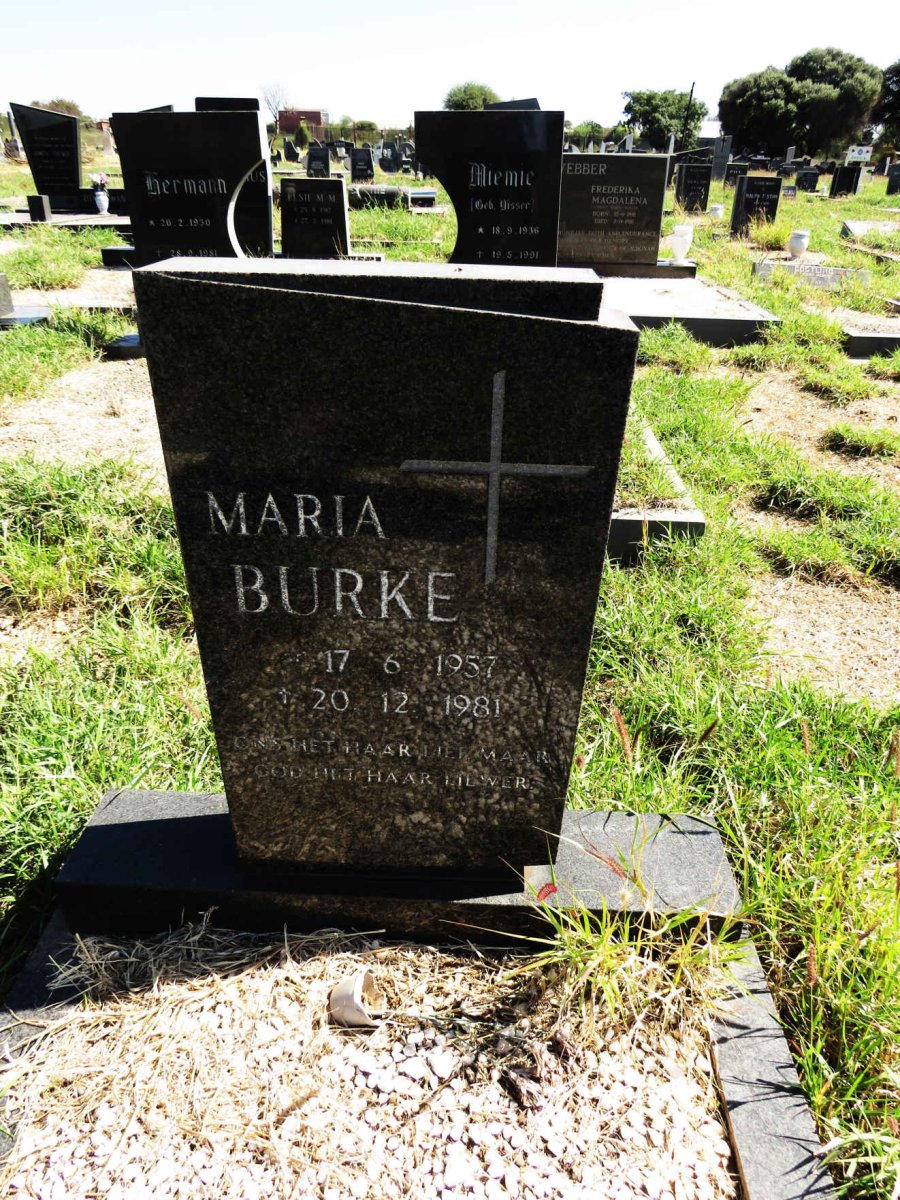 BURKE Maria 1957-1981