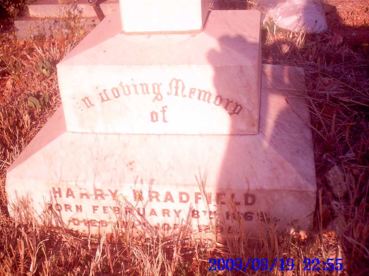 BRADFIELD Harry 1869-1895