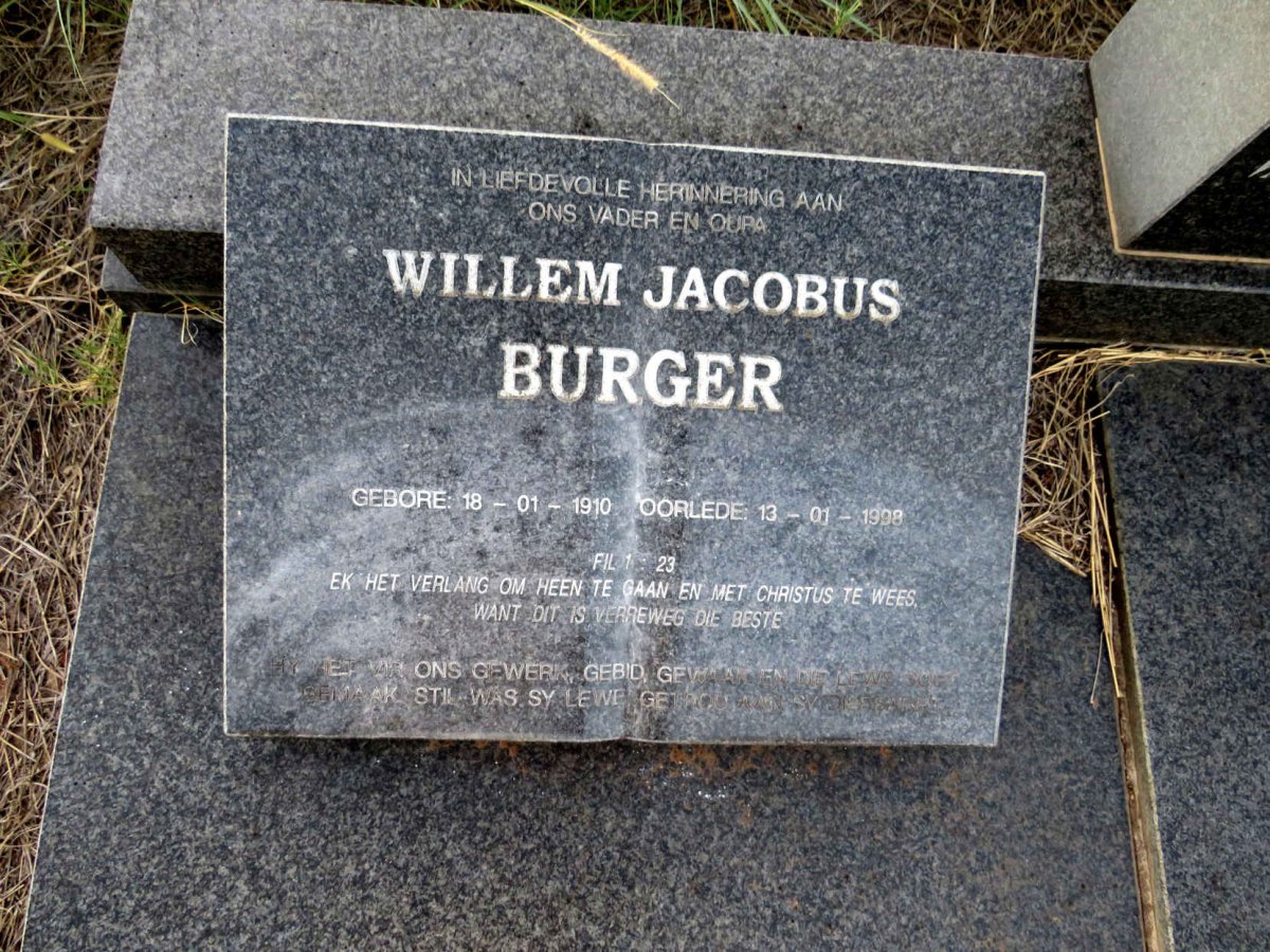 BURGER Willem Jacobus 1910-1998 & Aletta Alida Regina JOUBERT 1907-1996_2