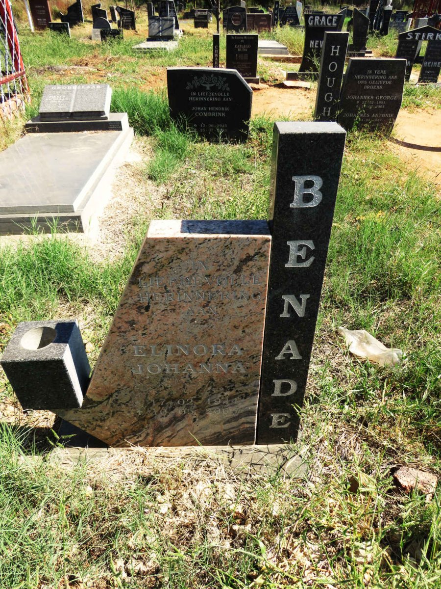 BENADE Elinora Johanna 1944-2005
