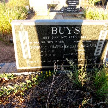 BUYS Stephanus Johannes 1938-1992 & Isabella Magdalena STROEBEL 1942-