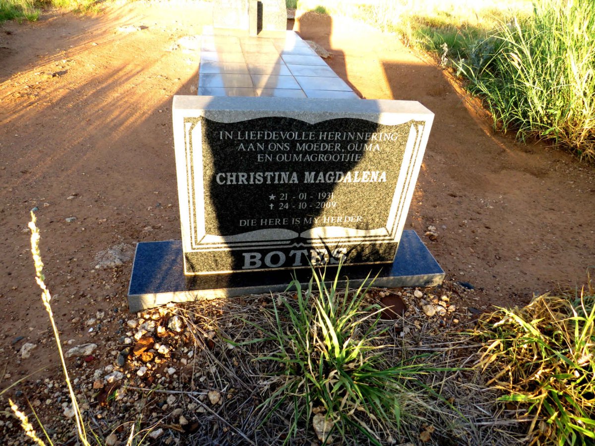 BOTES Christina Magdalena 1931-2009