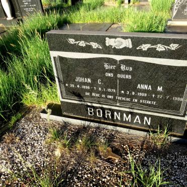 BORNMAN Johan C. 1898-1979 & Anna M. 1909-1988