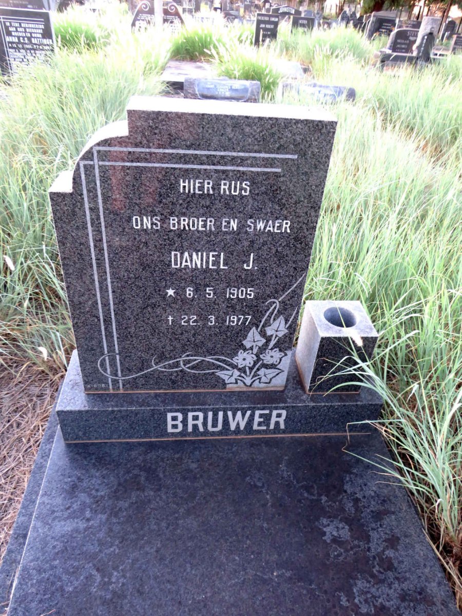 BRUWER Daniel L. 1905-1977
