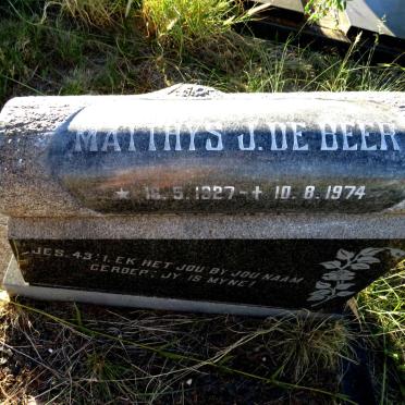 BEER Matthys J., de 1927-1974