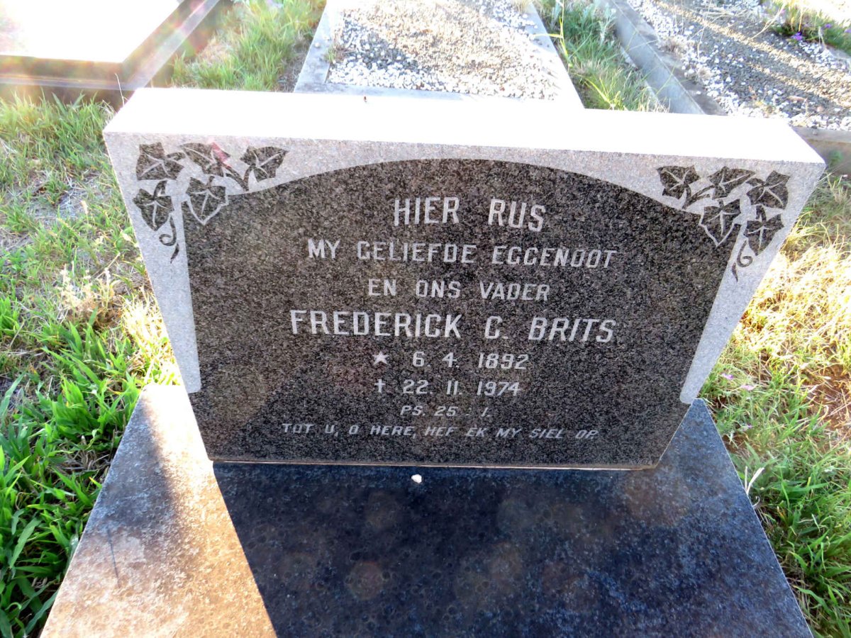 BRITS Frederick C. 1892-1974