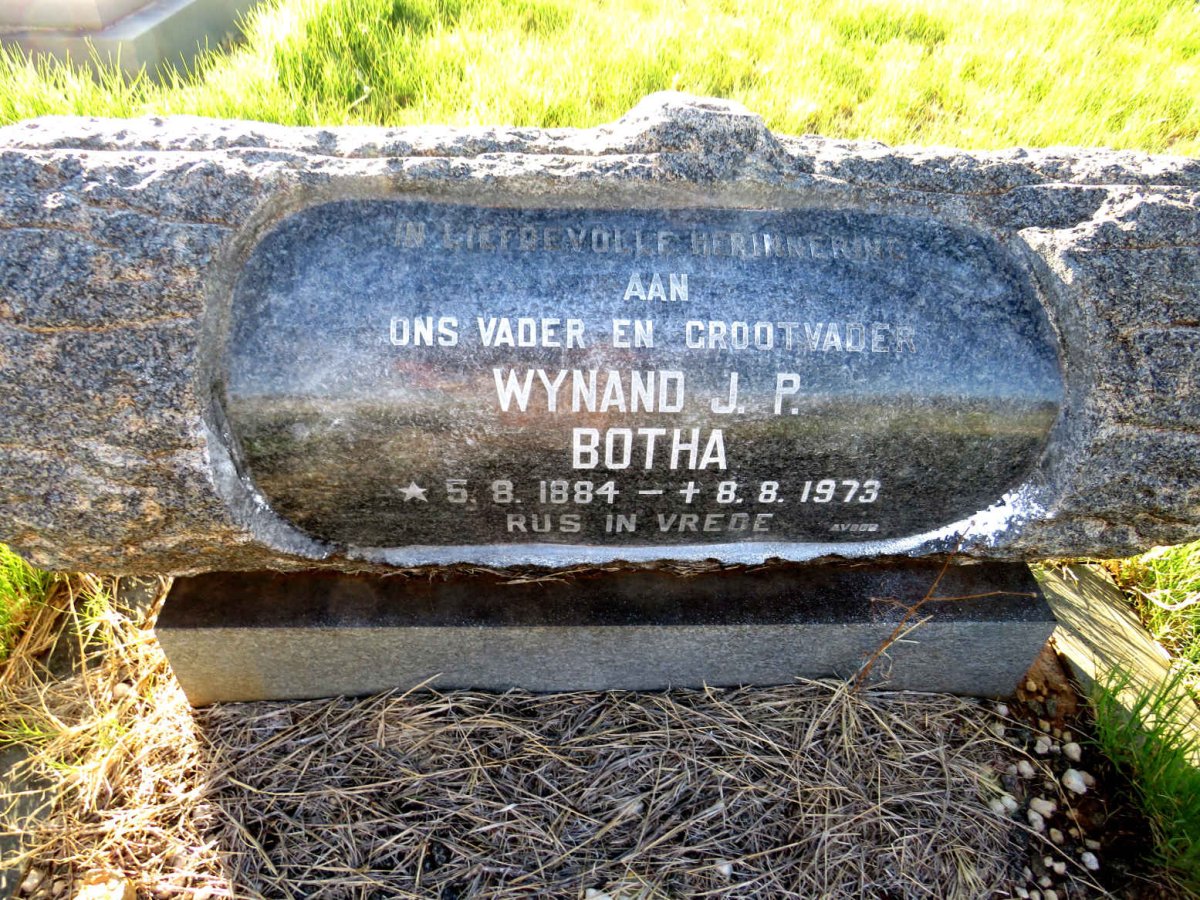BOTHA Wynand J.P. 1884-1973