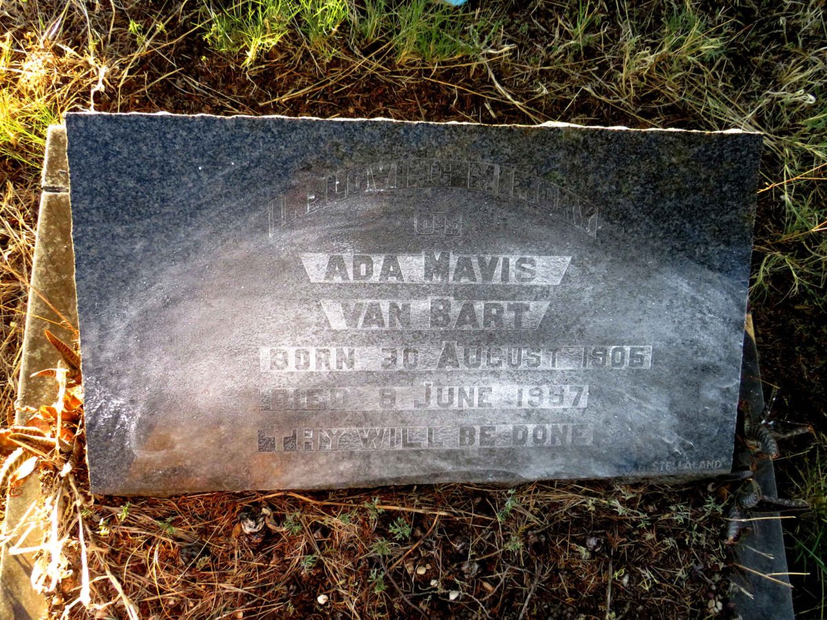 BART Ada Mavis, van 1905-1967