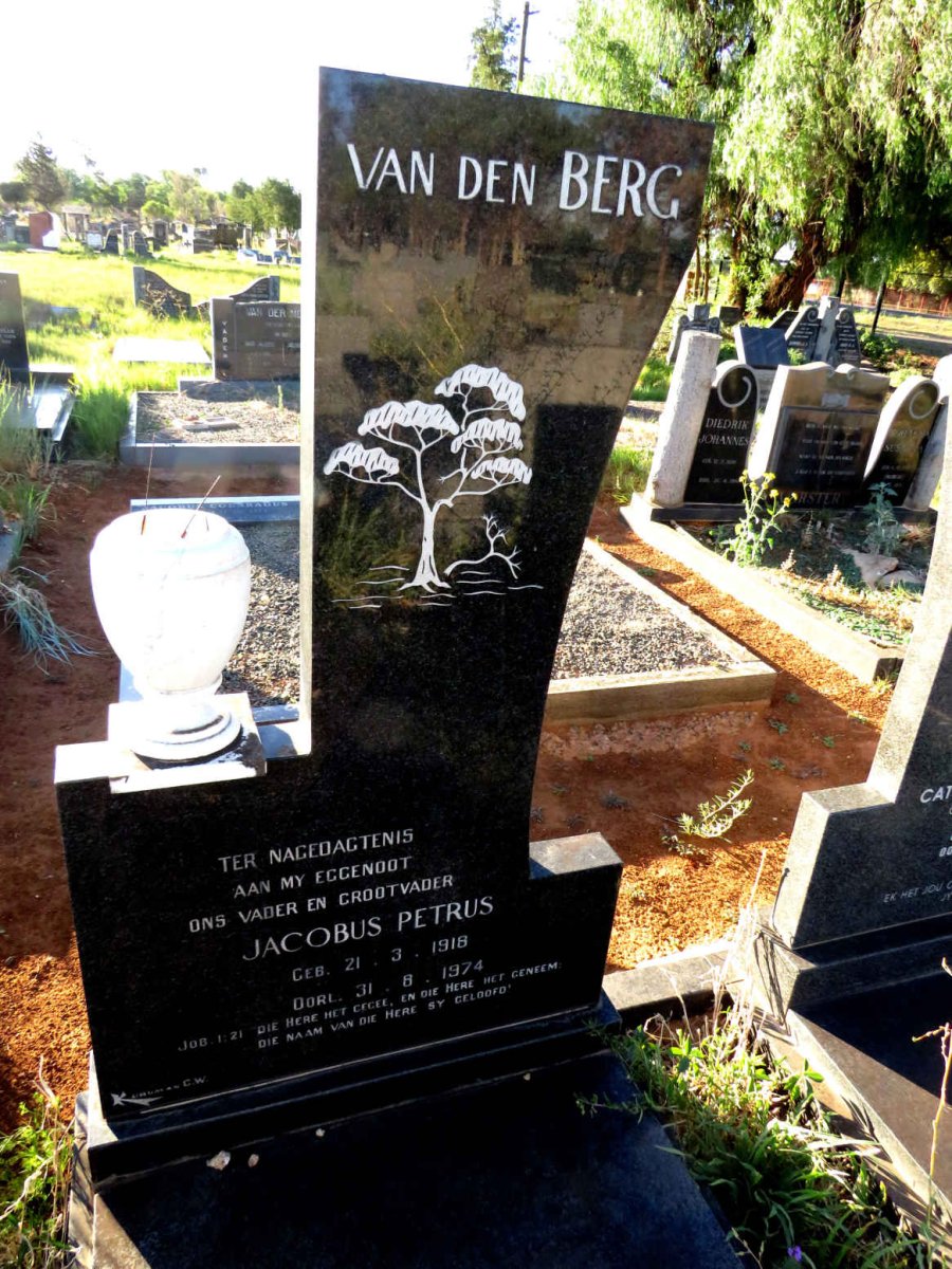 BERG Jacobus Petrus, van den 1918-1974 