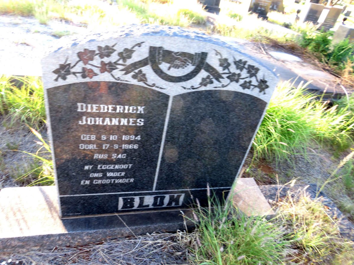 BLOM Diederick Johannes 1894-1966
