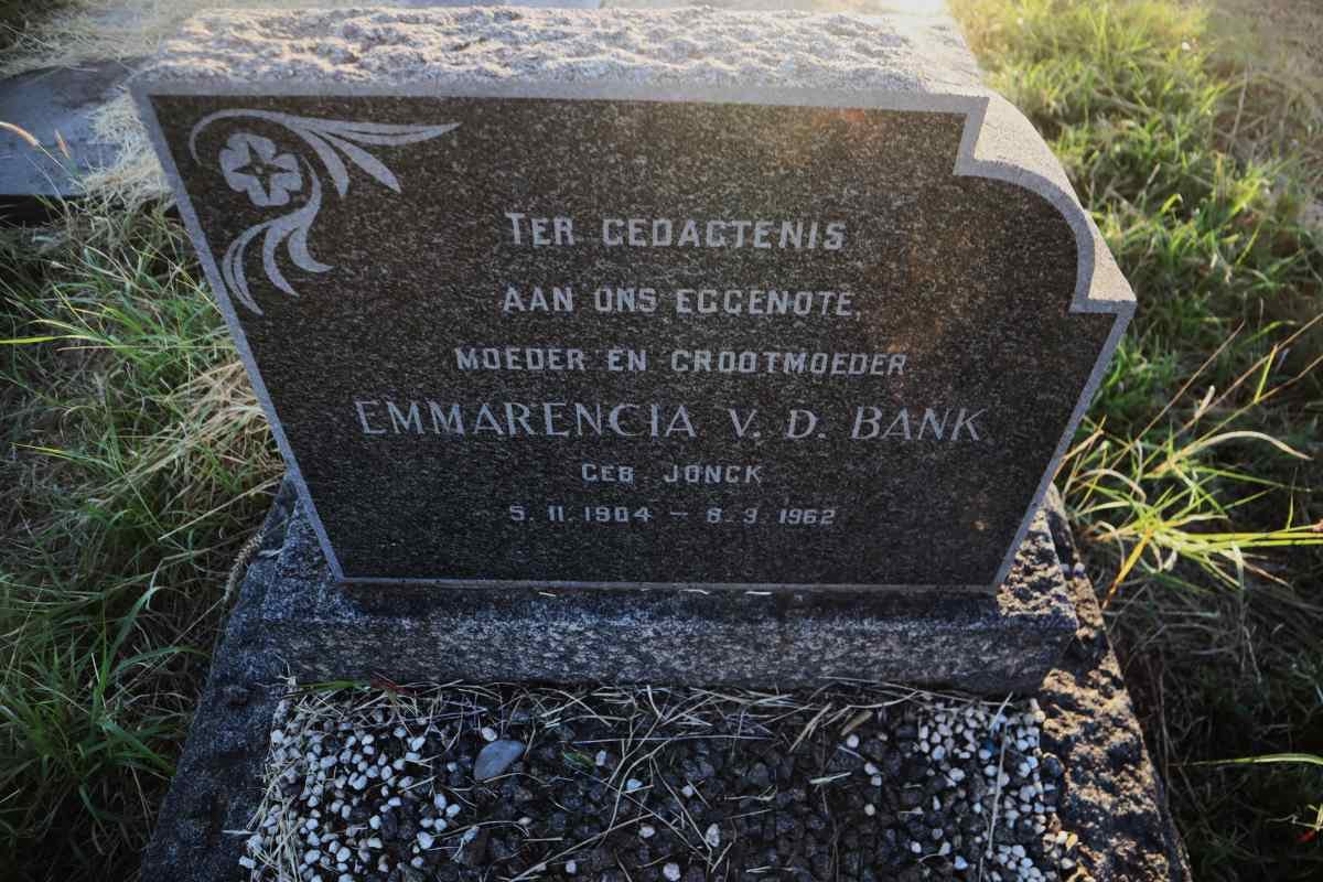 BANK Emmarencia, v.d. nee JONCK 1904-1962
