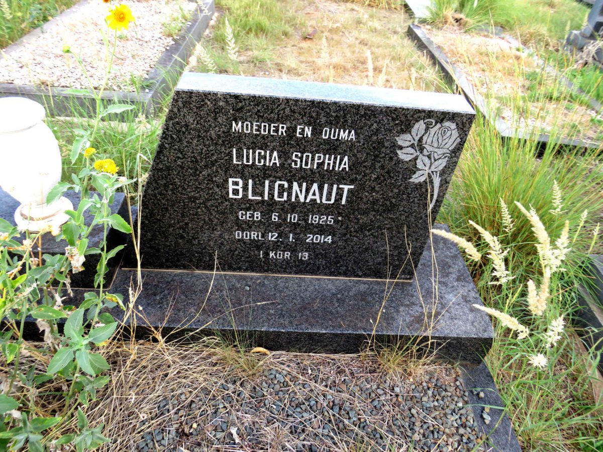 BLIGNAUT Lucia Sophia 1925-2014