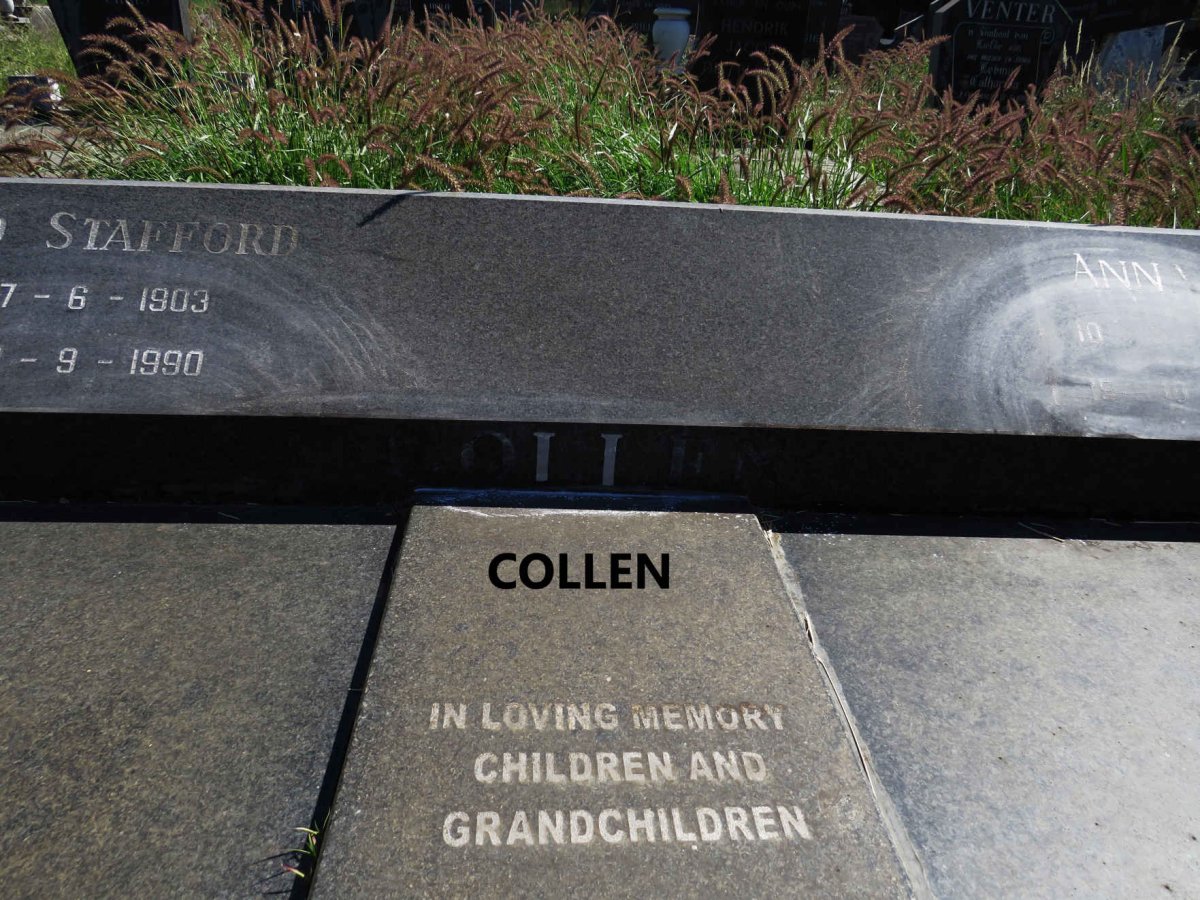 COLLEN Fred Stafford 1903-1990 & Anna 1912-2004 _1