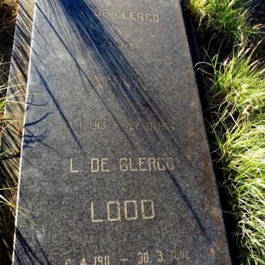 CLERCQ L., de 1911-1982 & A.G. UYS 1913-1966
