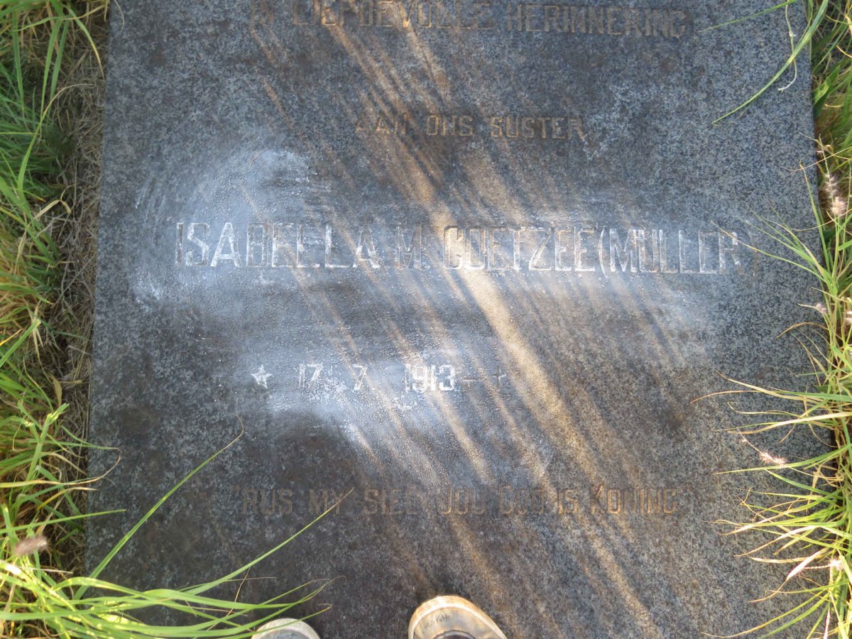 COETZEE Isabella M. nee MULLER 1913- 