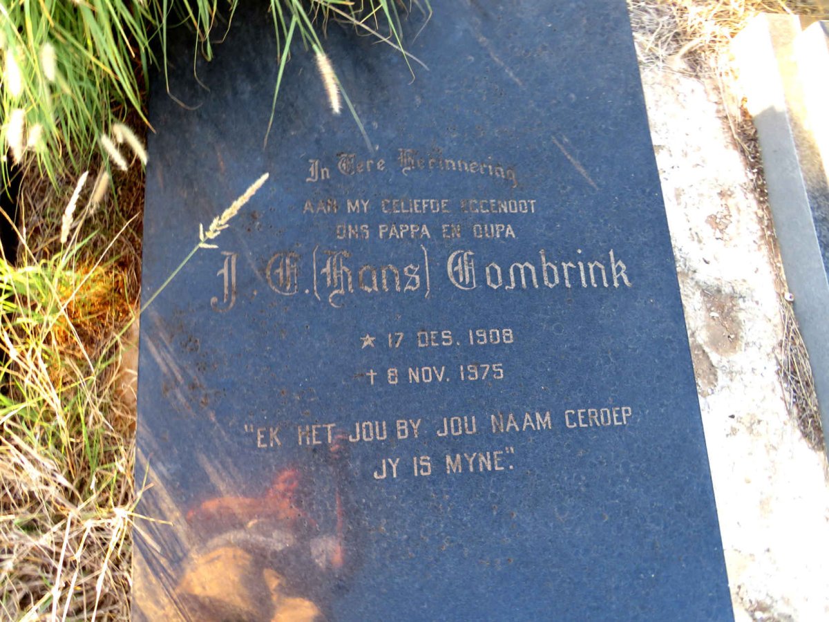 COMBRINK J.C. 1908-1975