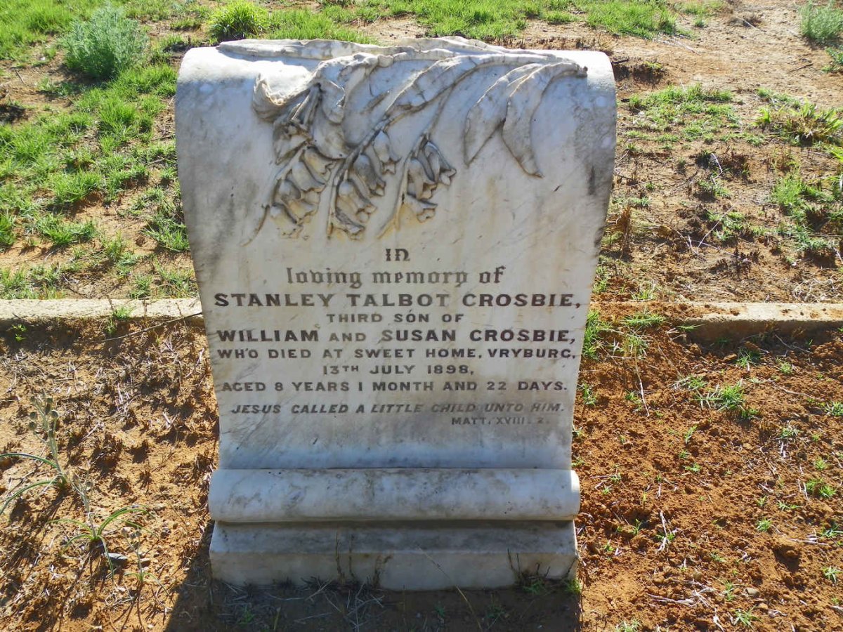 CROSBIE Stanley Talbot -1898