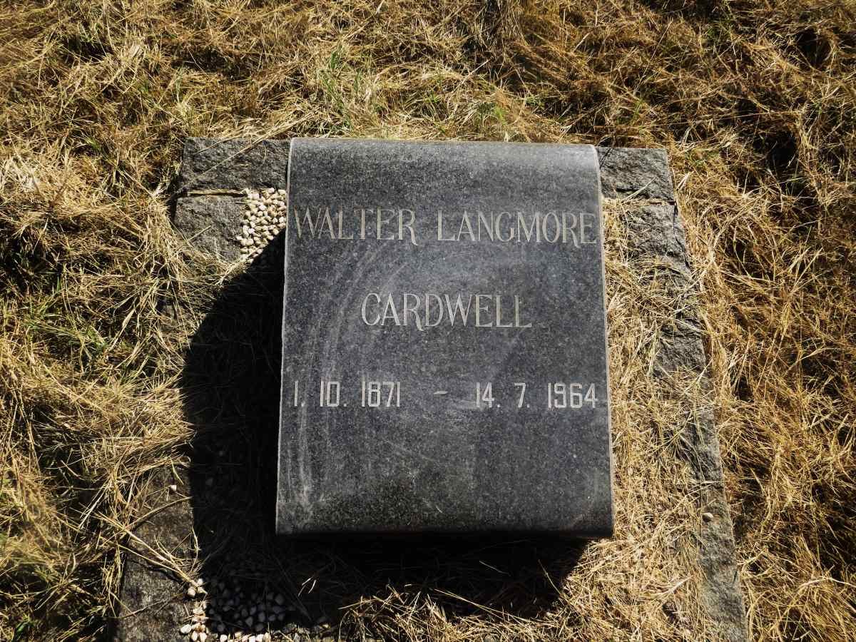 CARDWELL Walter Langmore 1871-1964