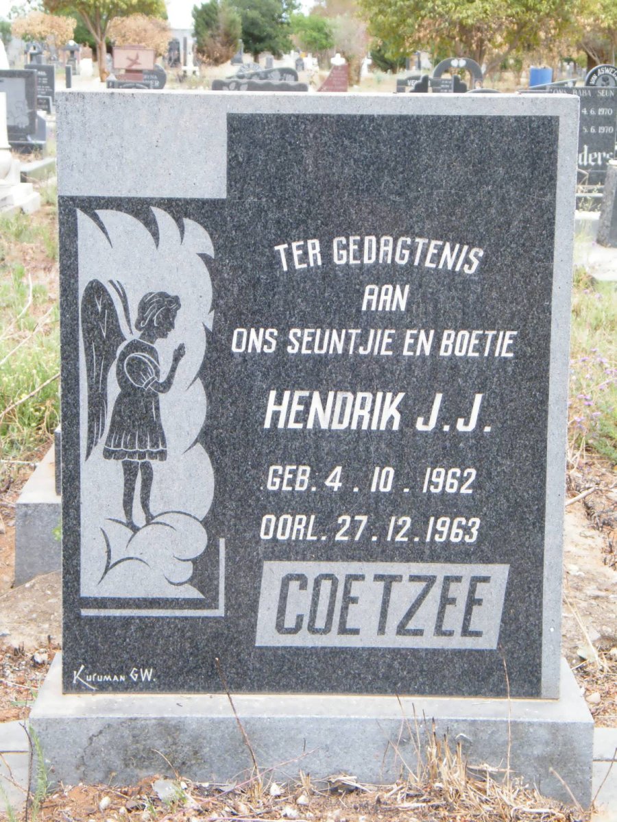 COETZEE Hendrik J.J. 1962-1963
