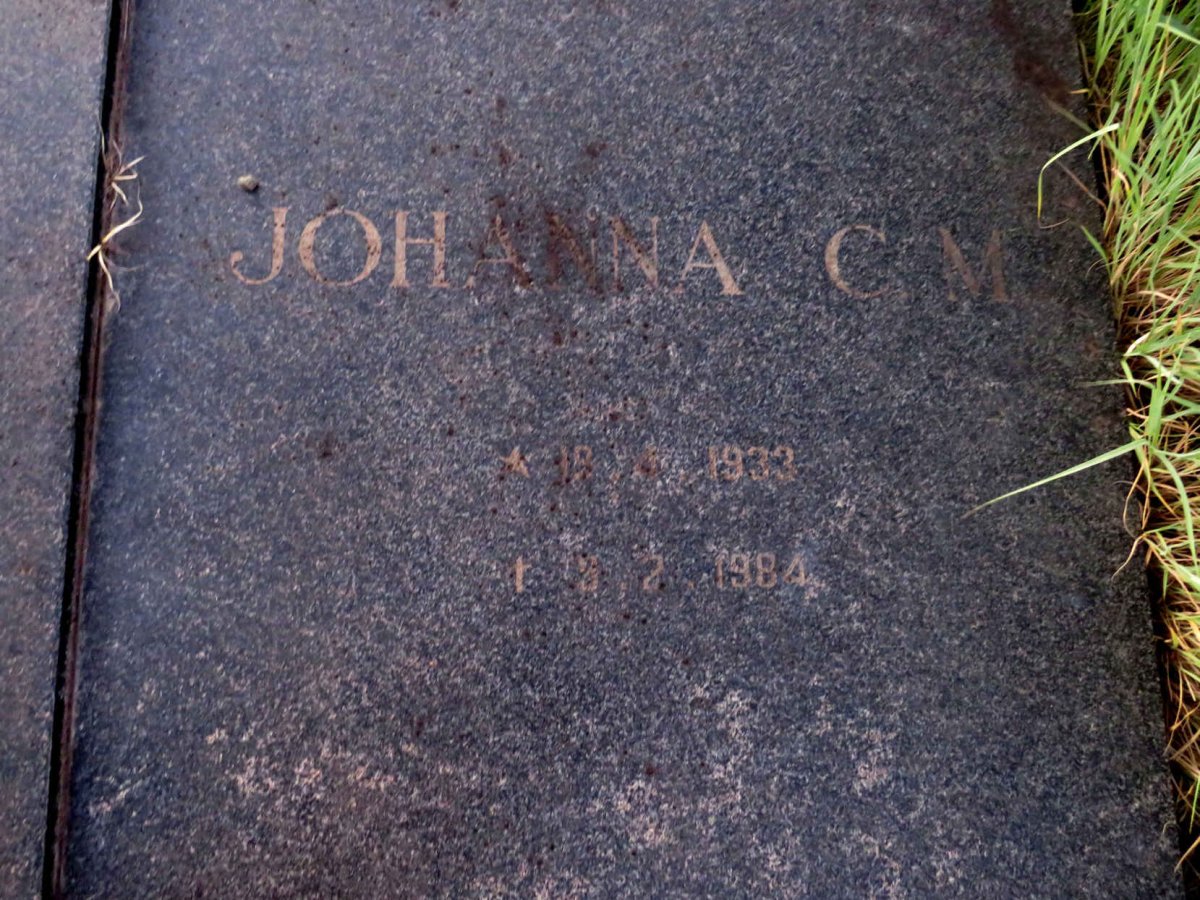 CULLINAN Arthur William 1928-1977 & Johanna C.M. 1933-1984_3