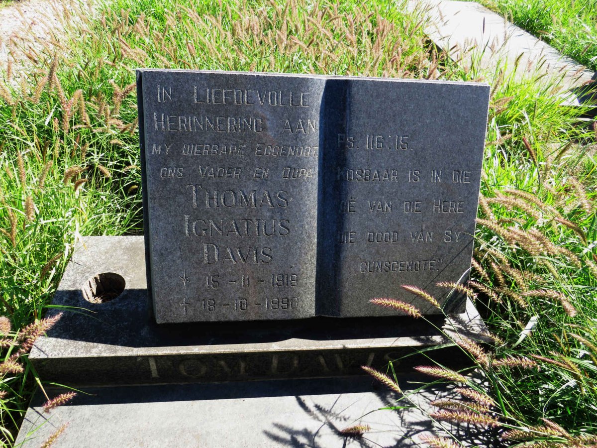DAVIS Thomas Ignatius 1919-1990