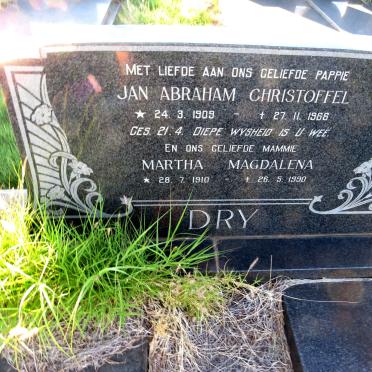 DRY Jan Abraham Christoffel 1909-1966 & Martha Magdalena 1910-1990