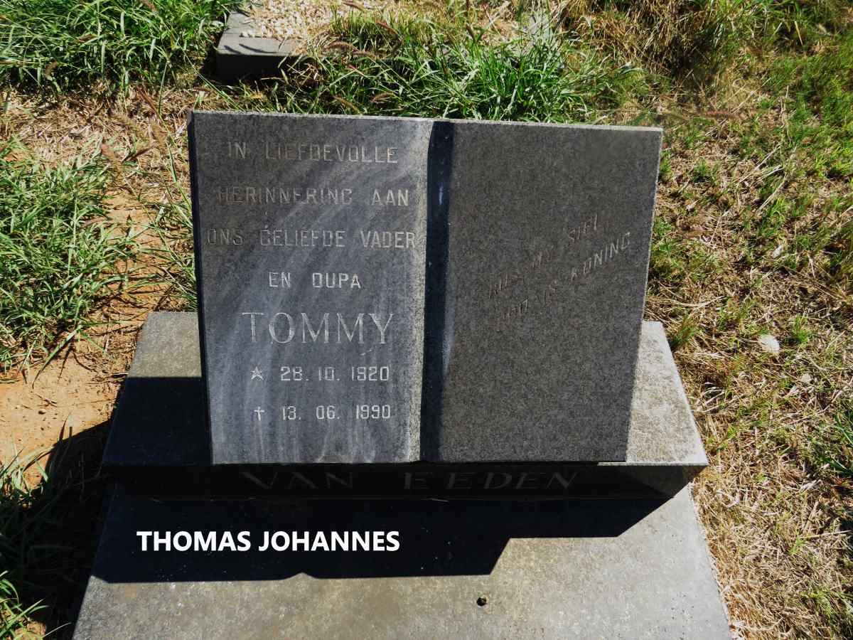 EEDEN Thomas Johannes, van 1920-1990