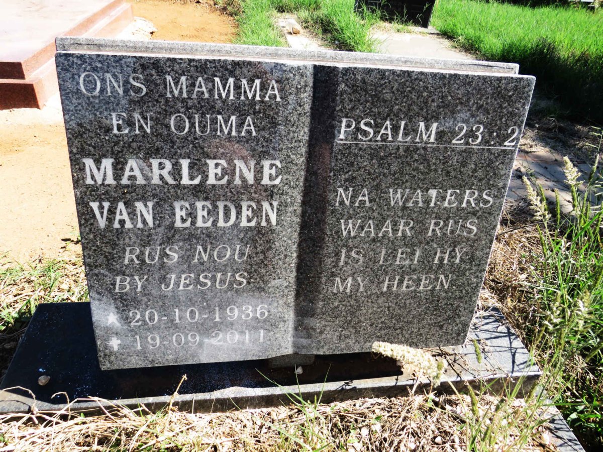 EEDEN Marlene, van 1936-2011