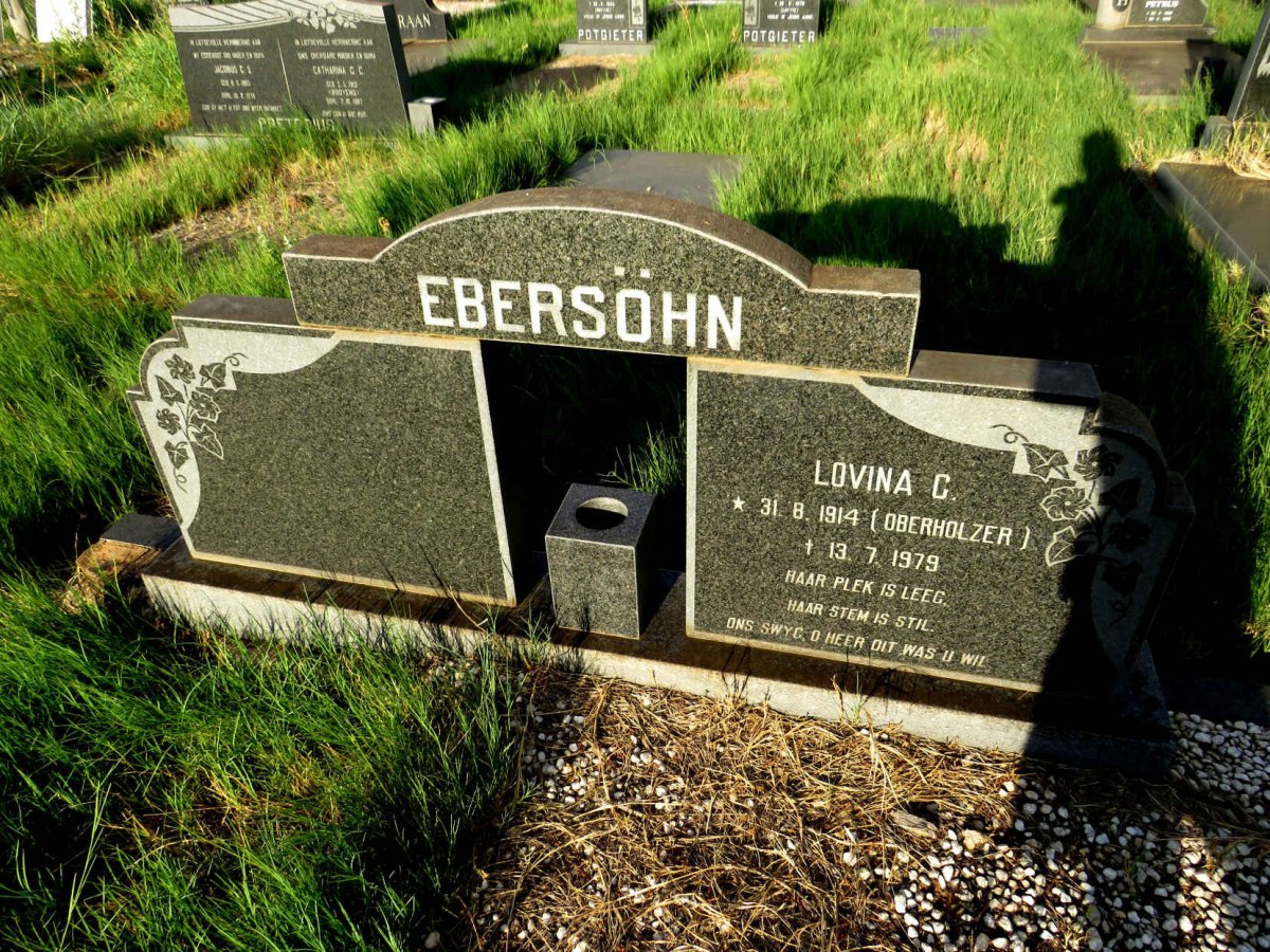 EBERSOHN Lovina C. nee OBERHOLZER 1914-1979