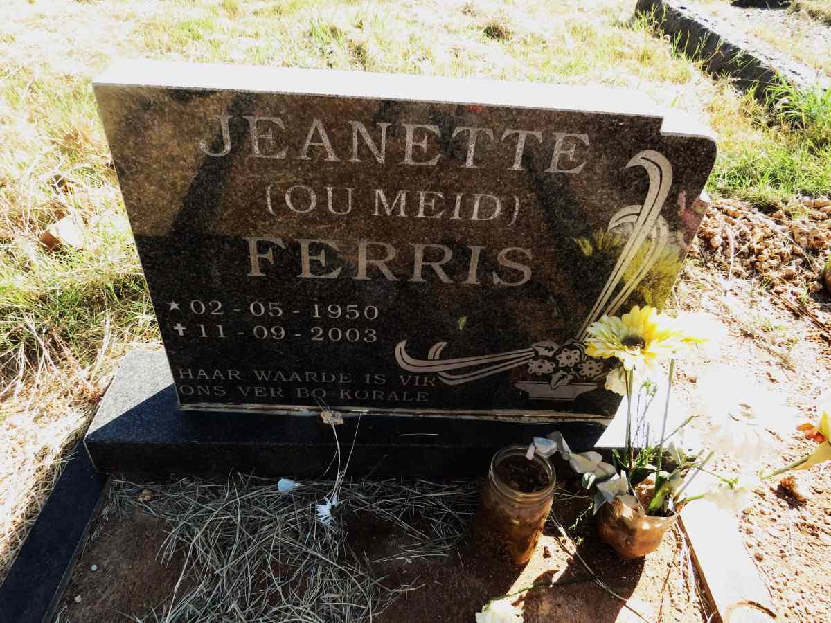FERRIS Jeanette 1950-2003