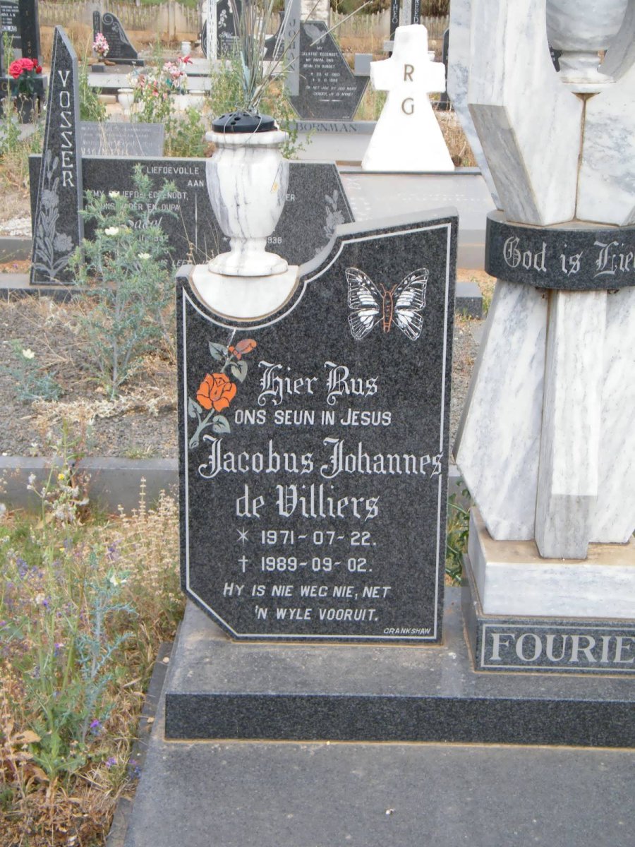 FOURIE Jacobus Johannes De Villiers 1971-1989