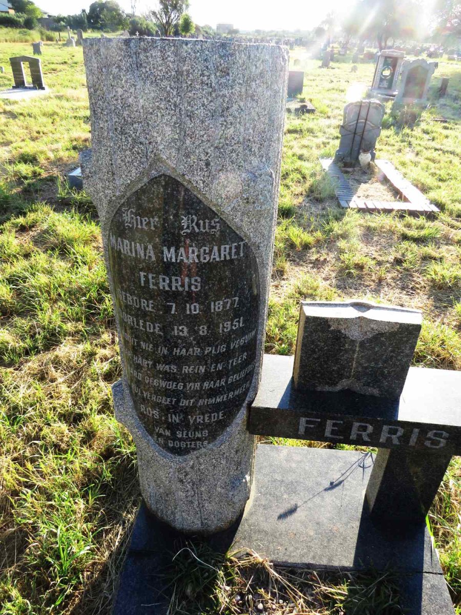 FERRIS Marina Margaret 1877-1951