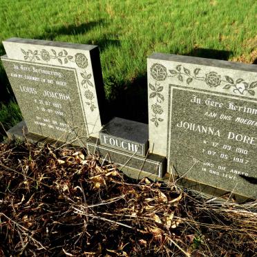 FOUCHE Louis Joachim 1903-1990 & Johanna Dorethea 1910-1997