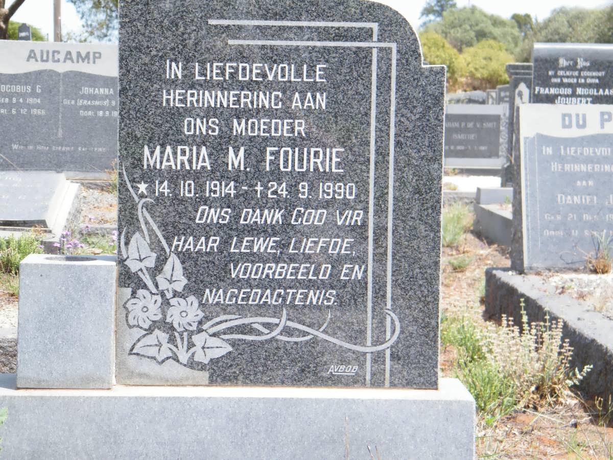 FOURIE Maria M. 1914-1990
