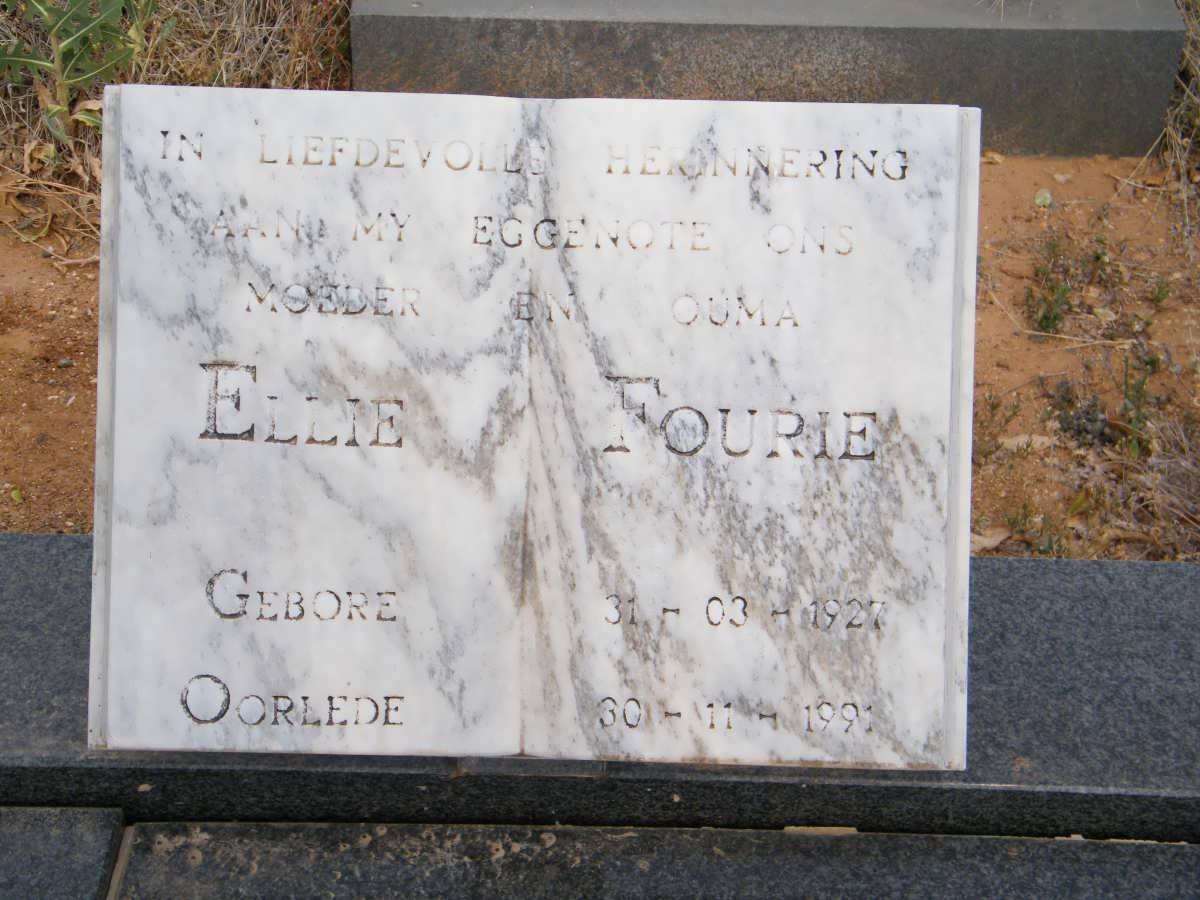 FOURIE Ellie 1927-1991