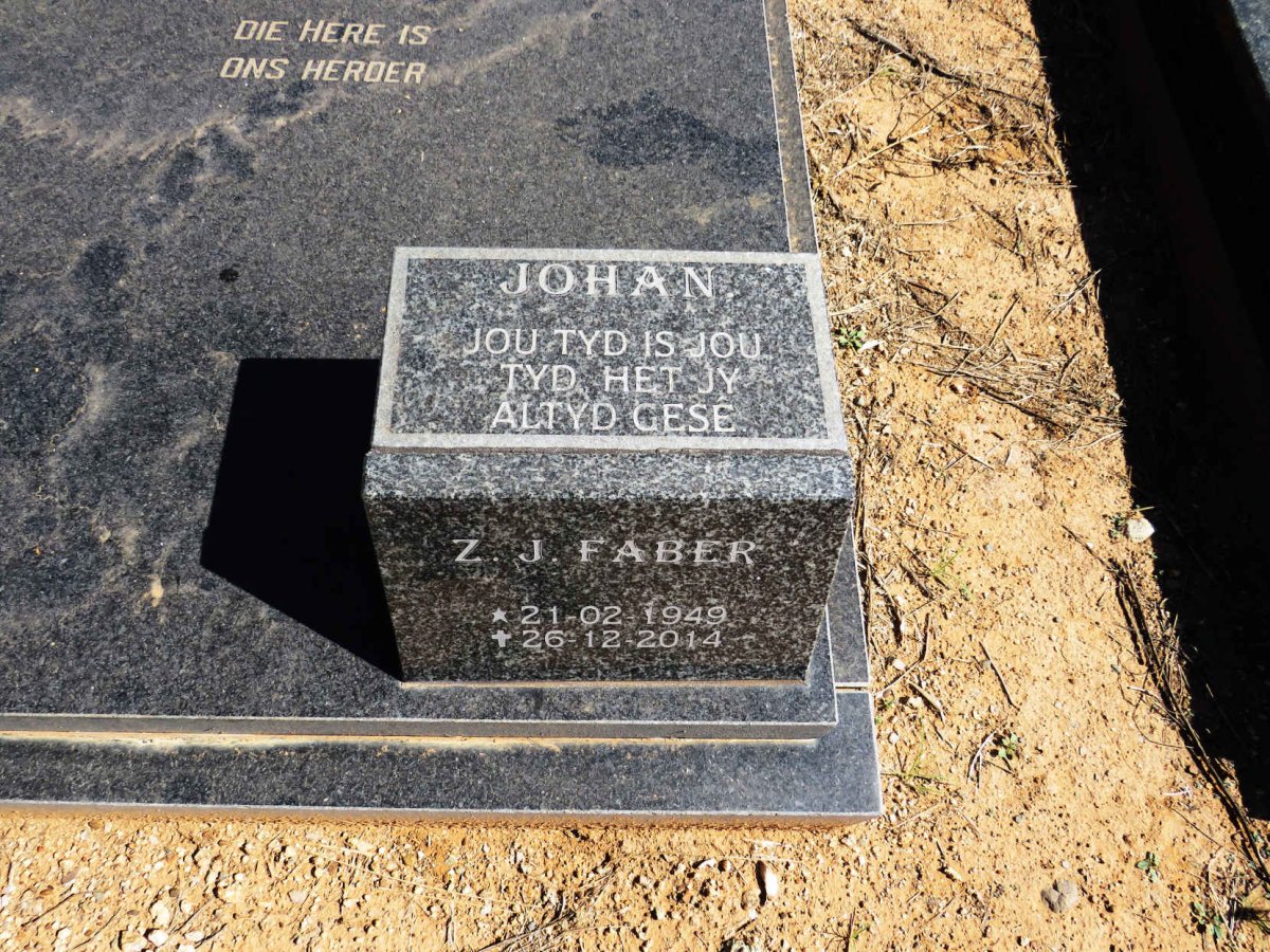 FABER Hendrik J. 1921-1999 & Catherina M. 1929-2014 :: FABER Zacharias Johannes 1949-2014_2