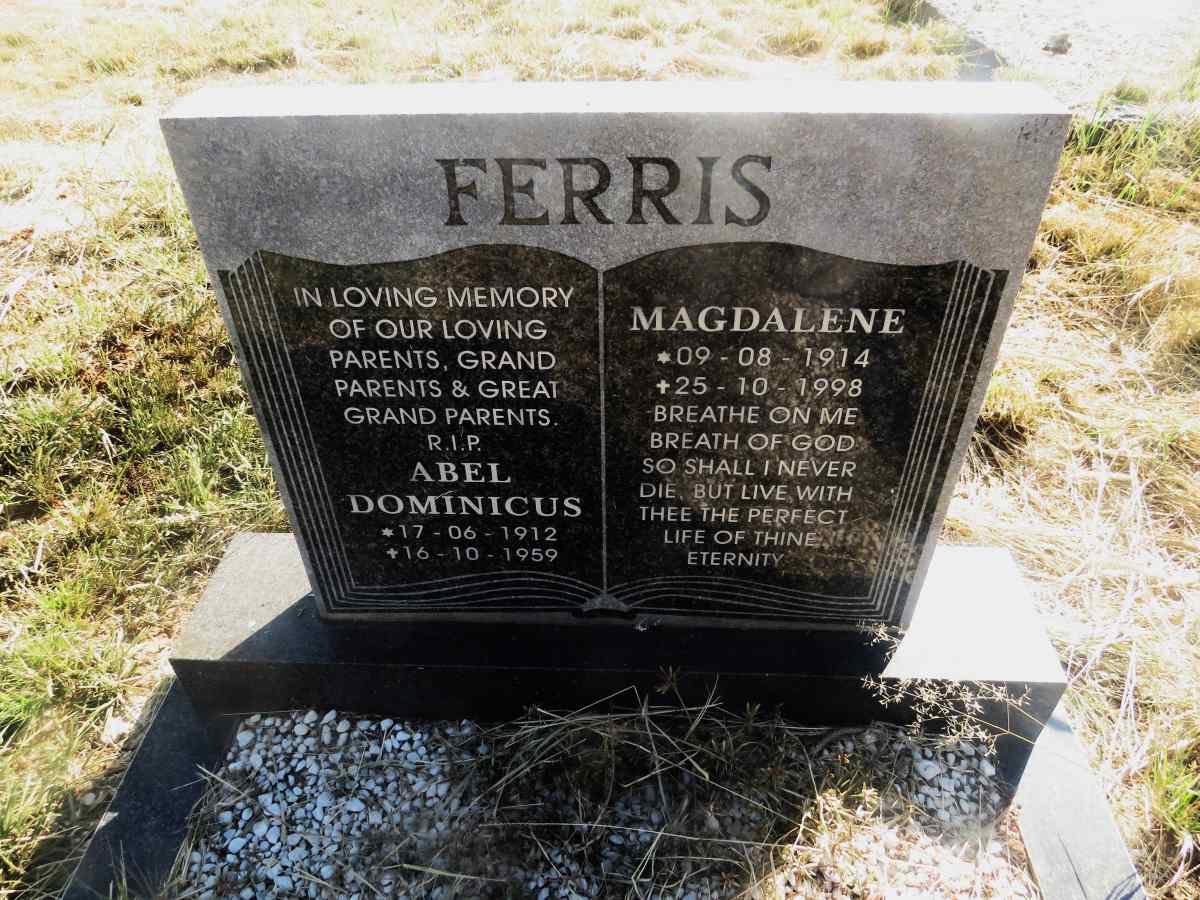FERRIS Abel Dominicus 1912-1959 & Magdalene 1914-1998