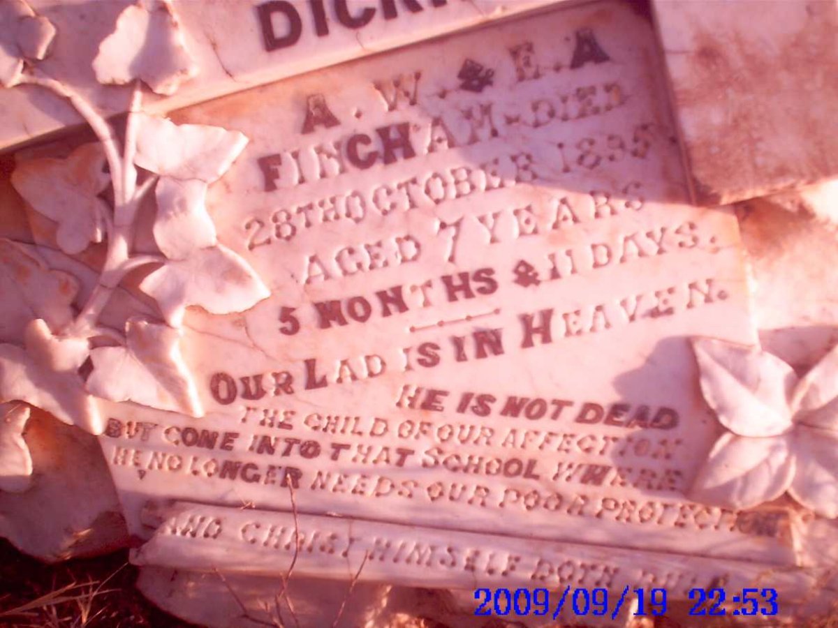 FINCHAM John Thornton Zacari...?  -1895